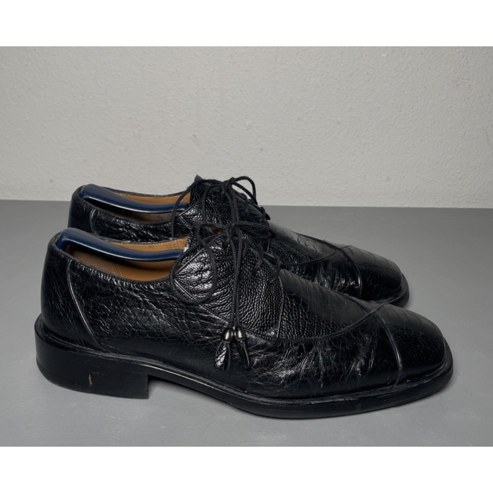 Brass Boot Shoes Men's Size 9 M Full Quill Ostrich Leather Loafers